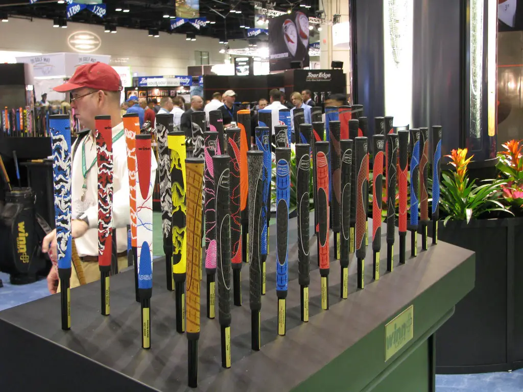Golf grips on display at the 2008 PGA Golf Show 