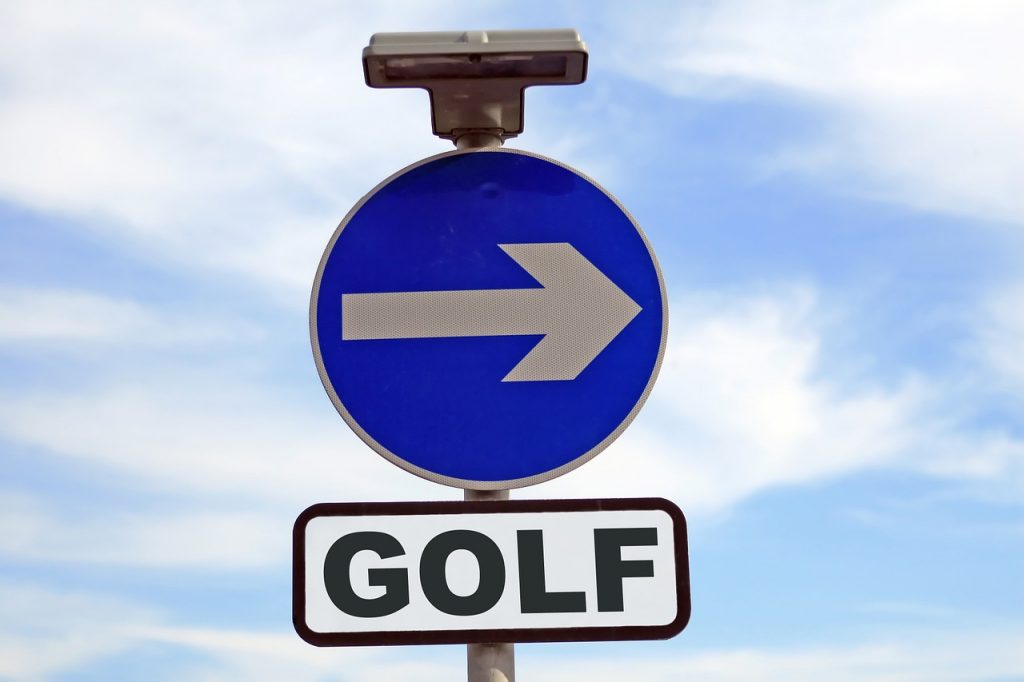 golf sign