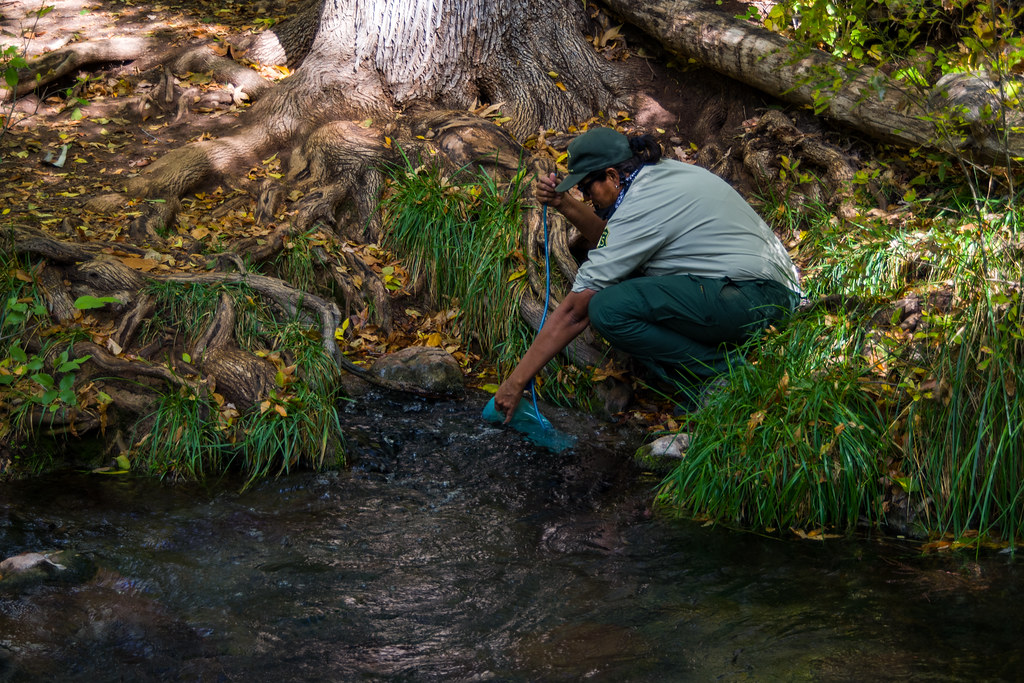 Refill Water While Hiking