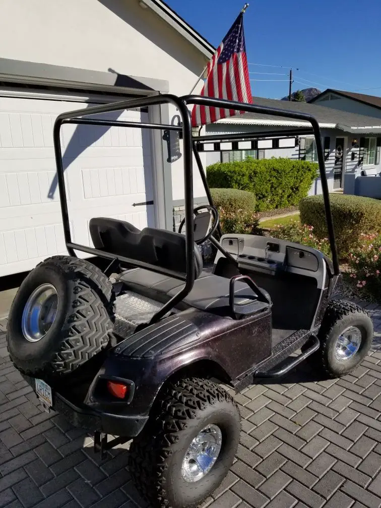 Golf Cart with Roll Cage