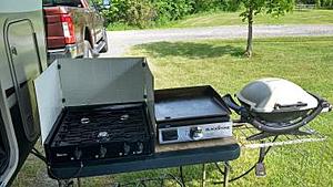 rv travel trailers with outdoor kitchens