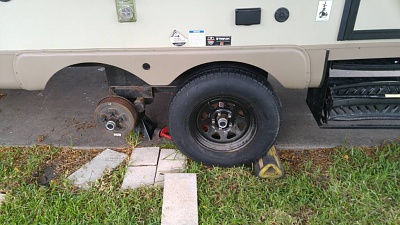 RV Tire levelers