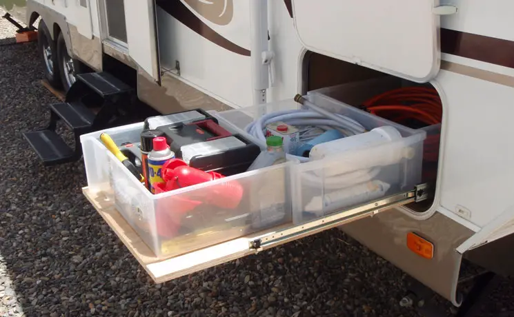 It's a good idea to DIY RV Slide Out Storage Trays - Vadania