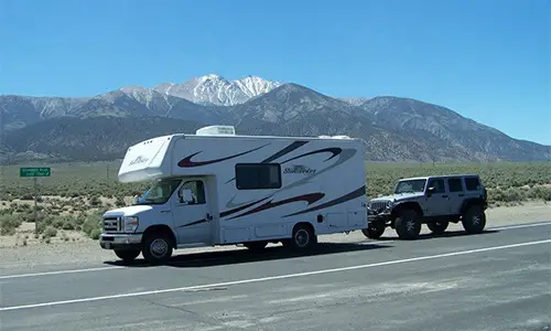 RV Flat Towing Jeep