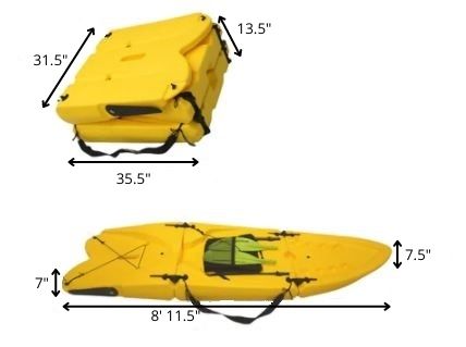 Origami Paddler Review Dimensions