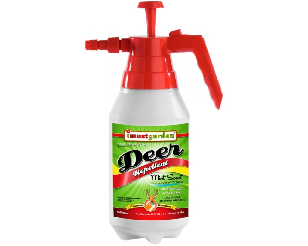 mint scent deer spray to keep deer away from flowers
