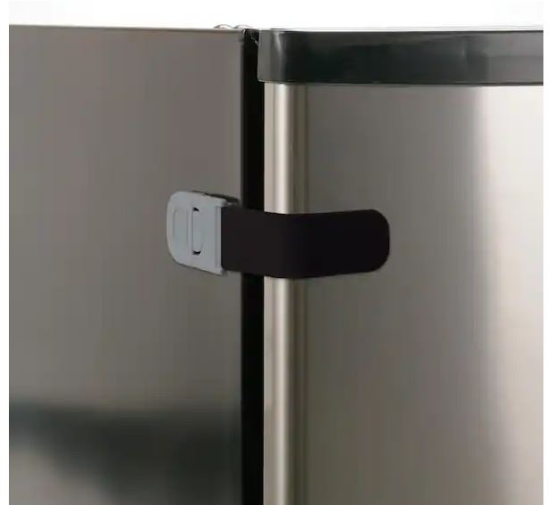 child safety lock for camper refrigerator