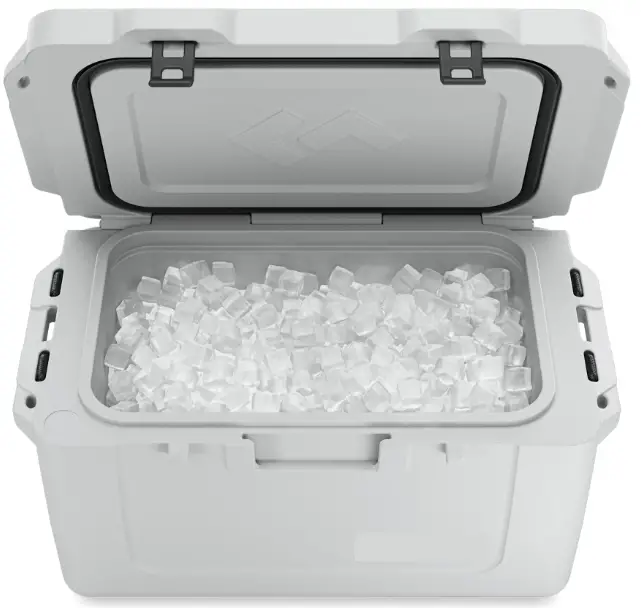 pre chill cooler with ice