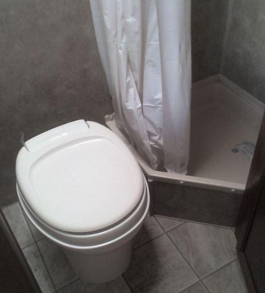 rv toilet and shower