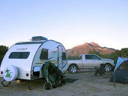 dry camping in a teardrop trailer