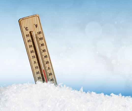 frozen thermometer