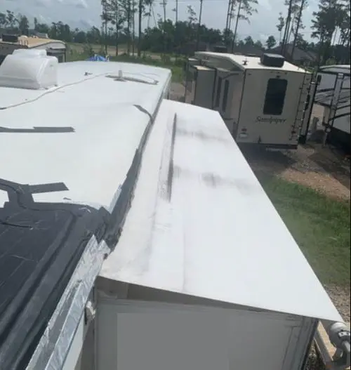 rv roof top view