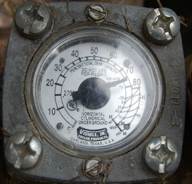 visible propane tank gauge