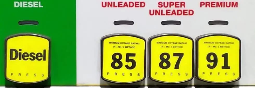 gas vs diesel octane ratings