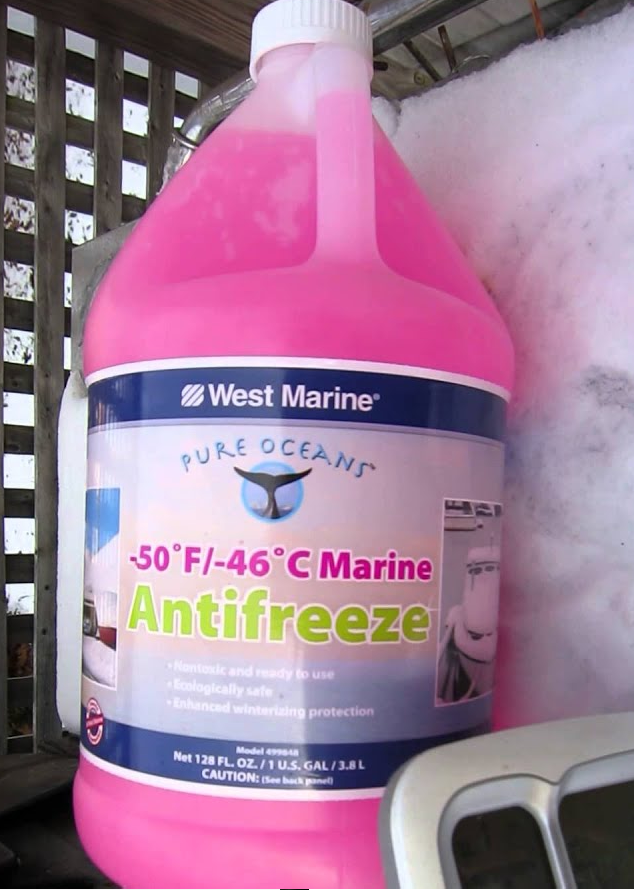 rv antifreeze in snow