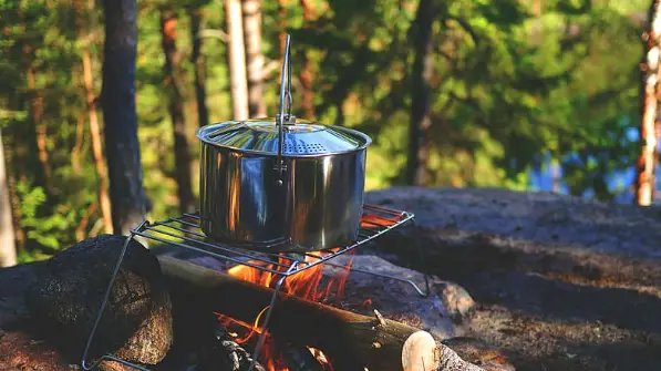 campfire cooking pot