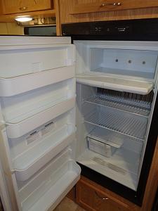 open rv refrigerator door
