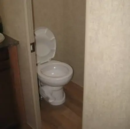 rv toilet in closet