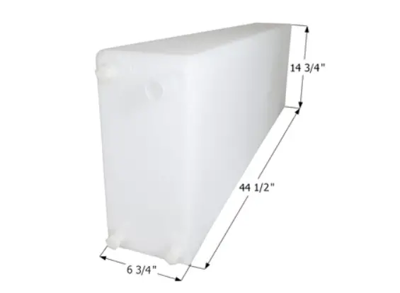rv water tank with dimensions