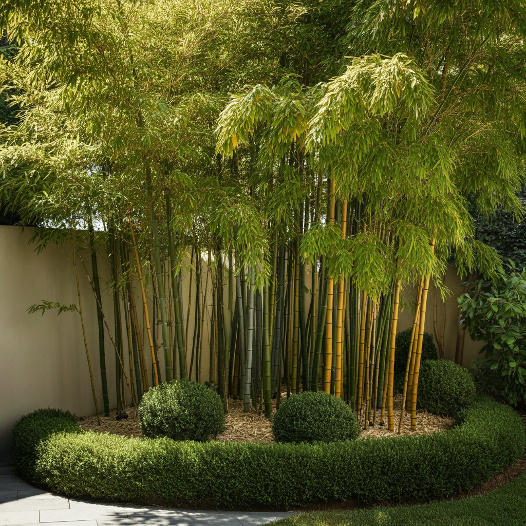 bamboo in residential garden