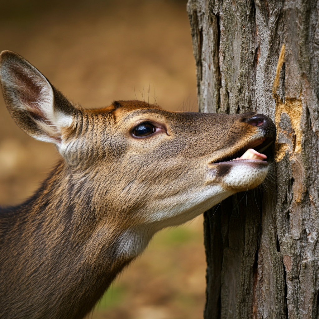 do deer eat tree bark