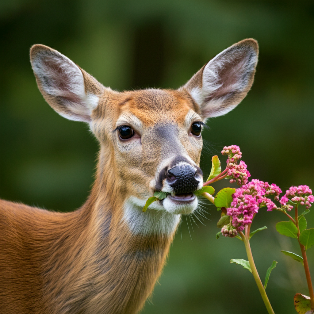 deer eating pigsqueak