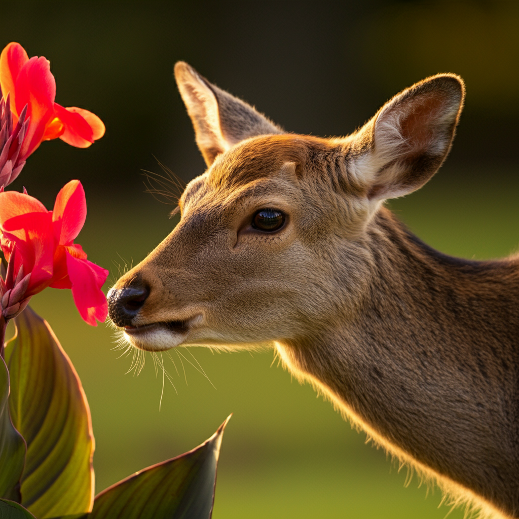 do deer eat cannas